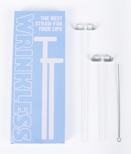 Anti-Wrinkle Glass Straws